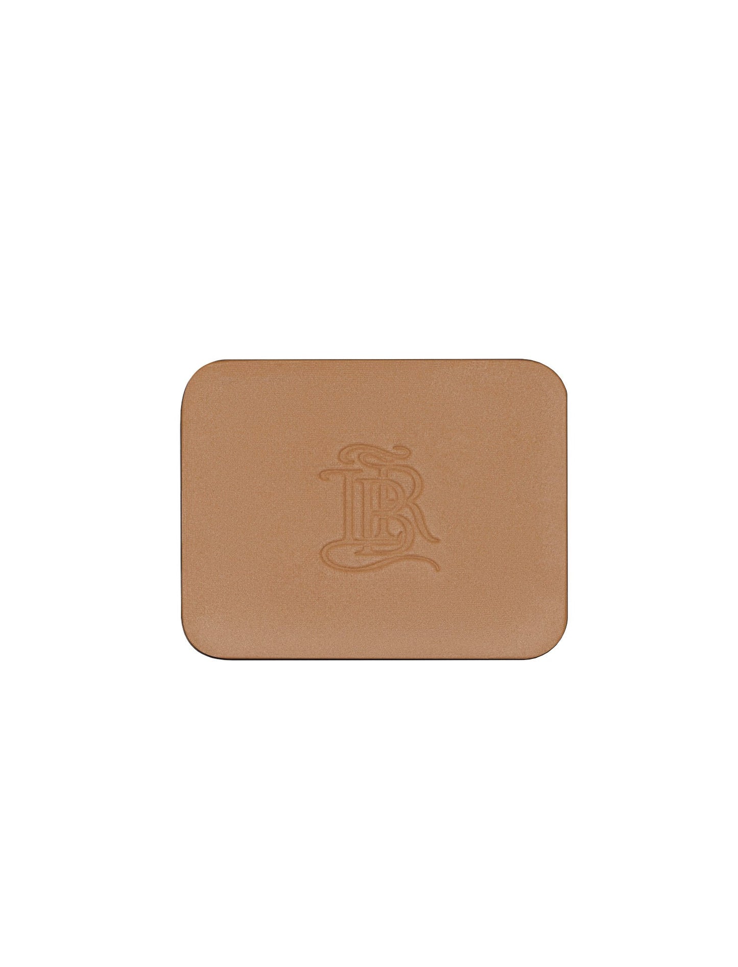 The beige Leather Compact Case - La Terre brune